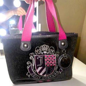 Vintage small Juicy couture pink tote